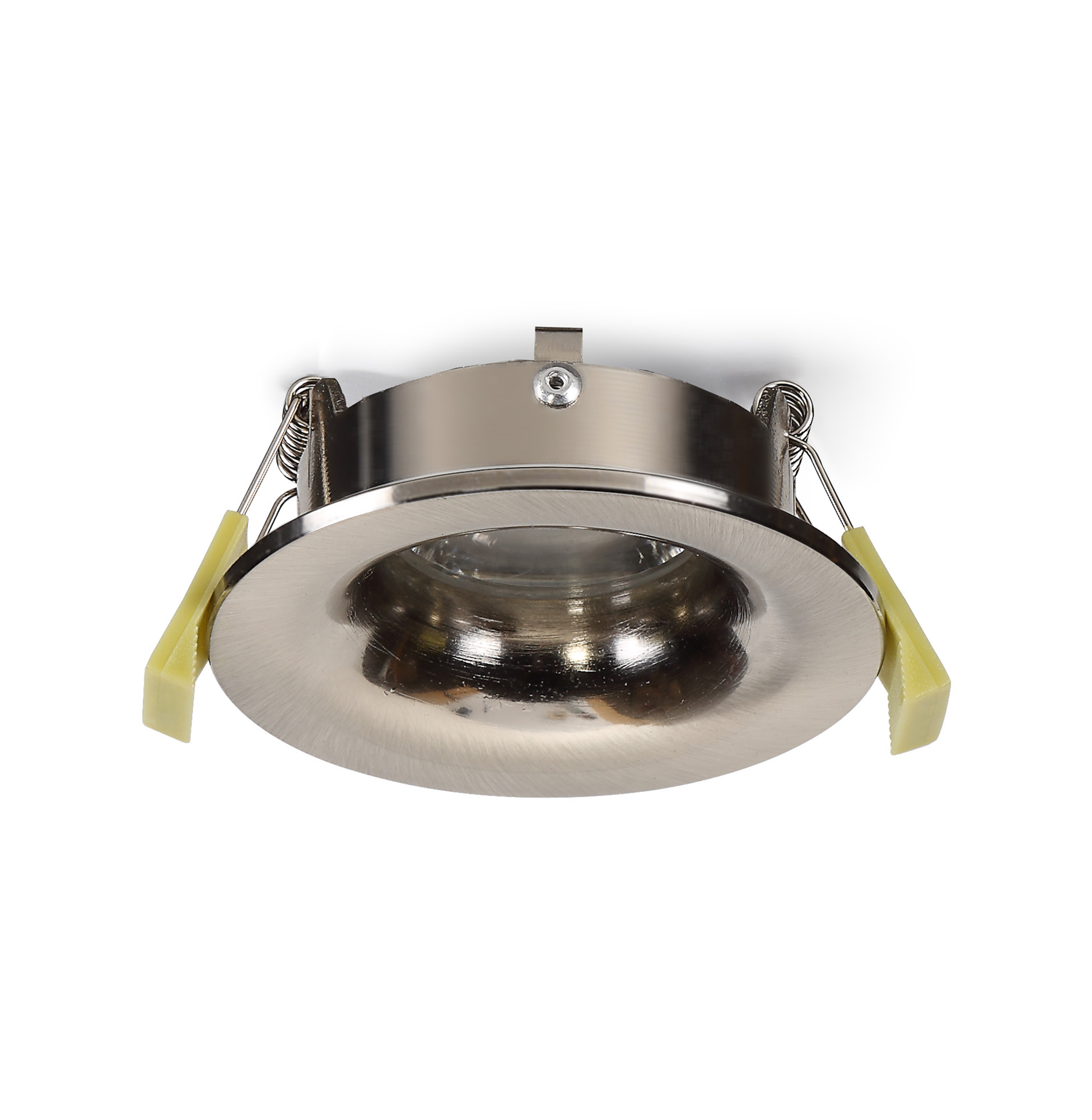 Bruve GU10 Recessed Round Satin Nickel IP65 Downlighter, Cut-Out 68mm DX200403  Dlux Bruve IP65